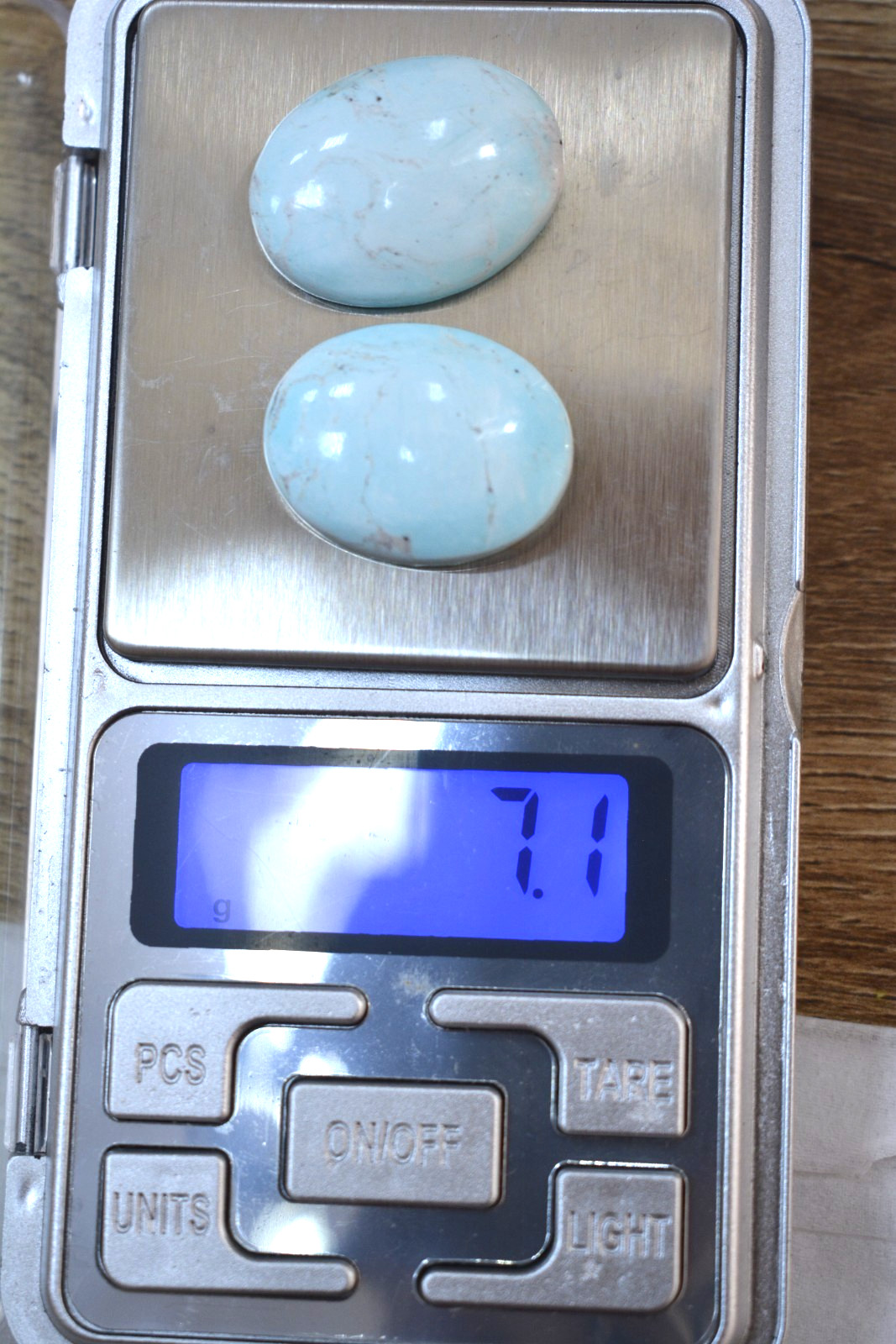 Rare Natural Armenian Turquoise Pair – 35.5 Carats, 2 in 1 lot