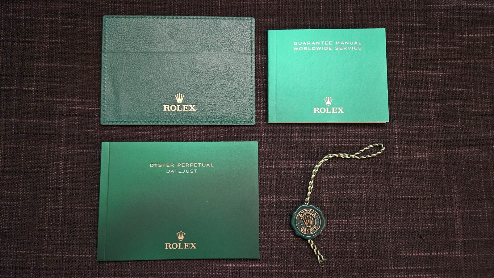 Authentic Rolex Datejust Booklet Tag Card Holder 126334 126300 126333 2020-NOW