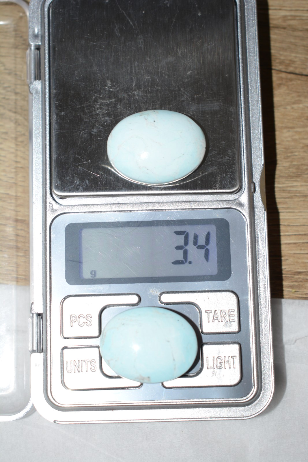 Rare Natural Armenian Turquoise Pair – 35.5 Carats, 2 in 1 lot