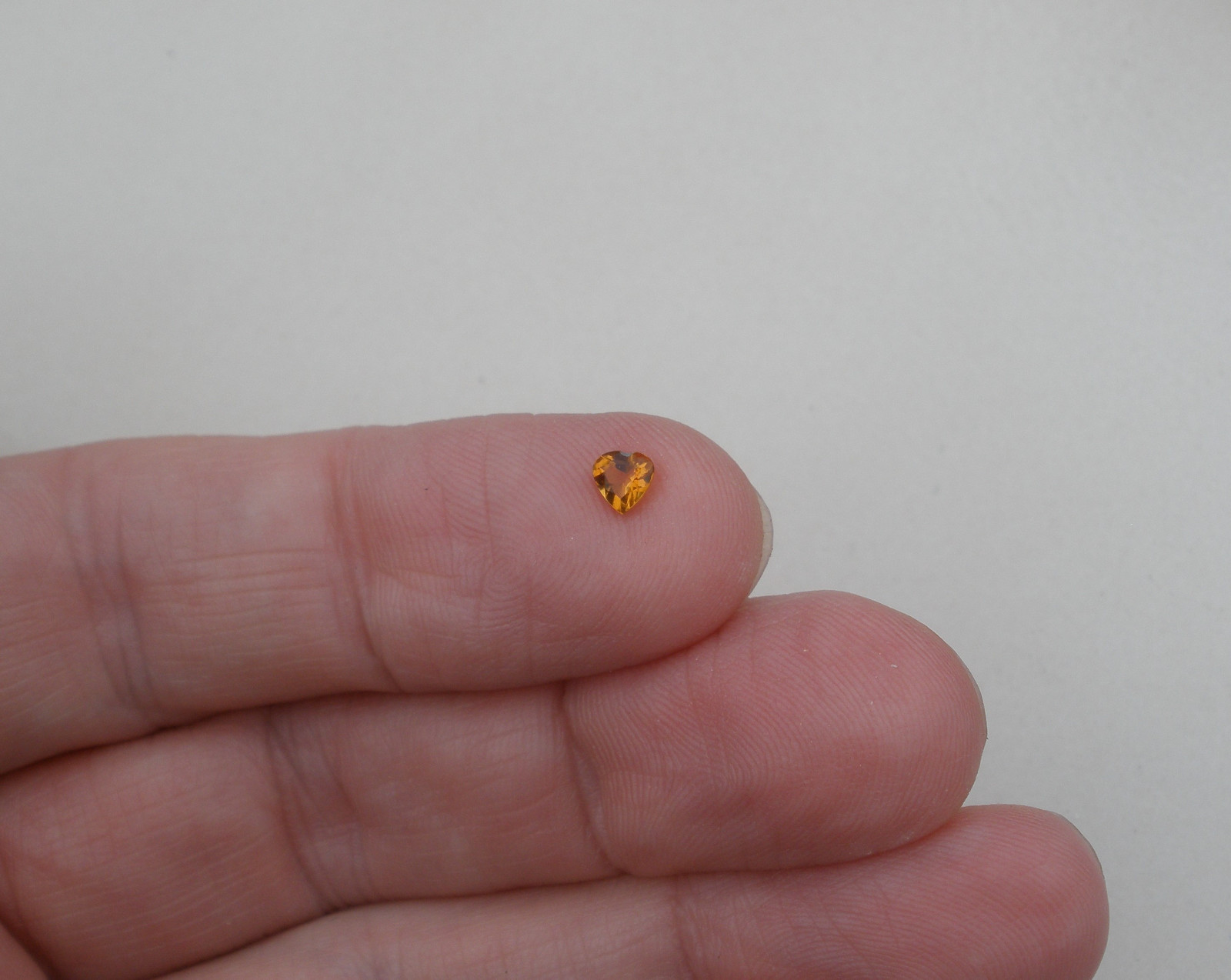 Citrine Heart Natural Loose Gem 4mm