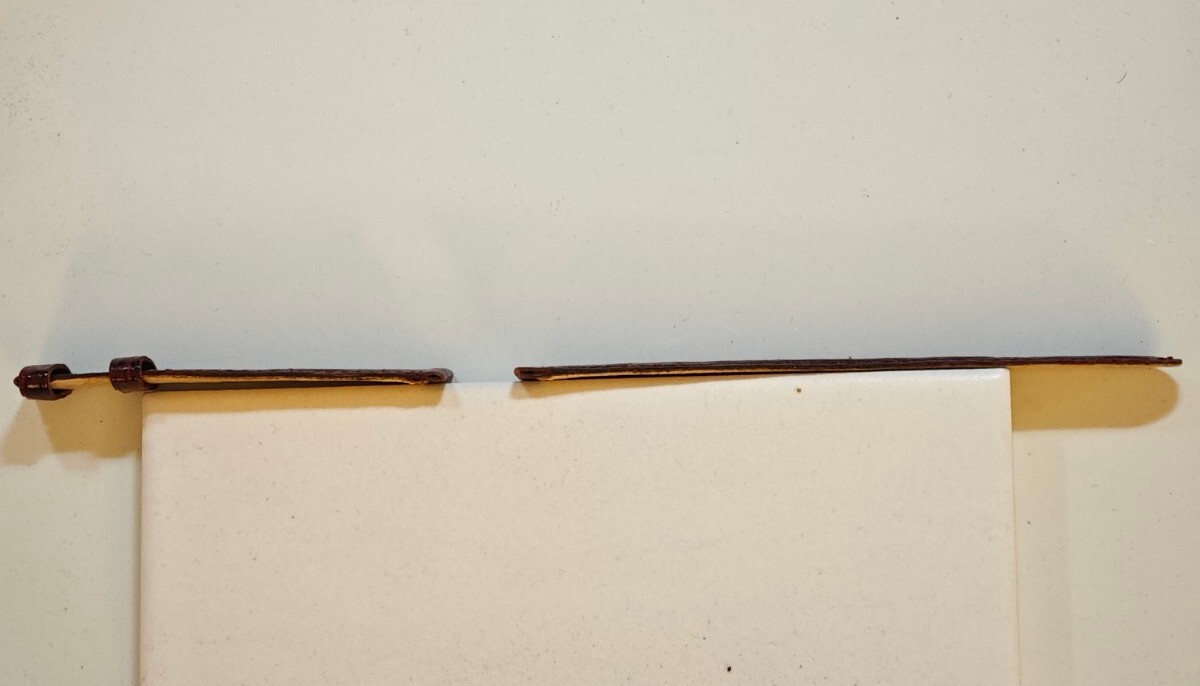 Vintage 16mm Regular Thin Burgundy Brown Crocodile ? Strap Suits Patek 16×14