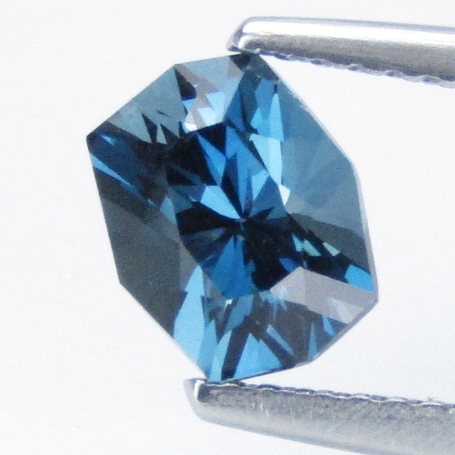 1.47Cts Striking Natural London Blue Topaz Fancy Cut loose Gemstone From Brazil