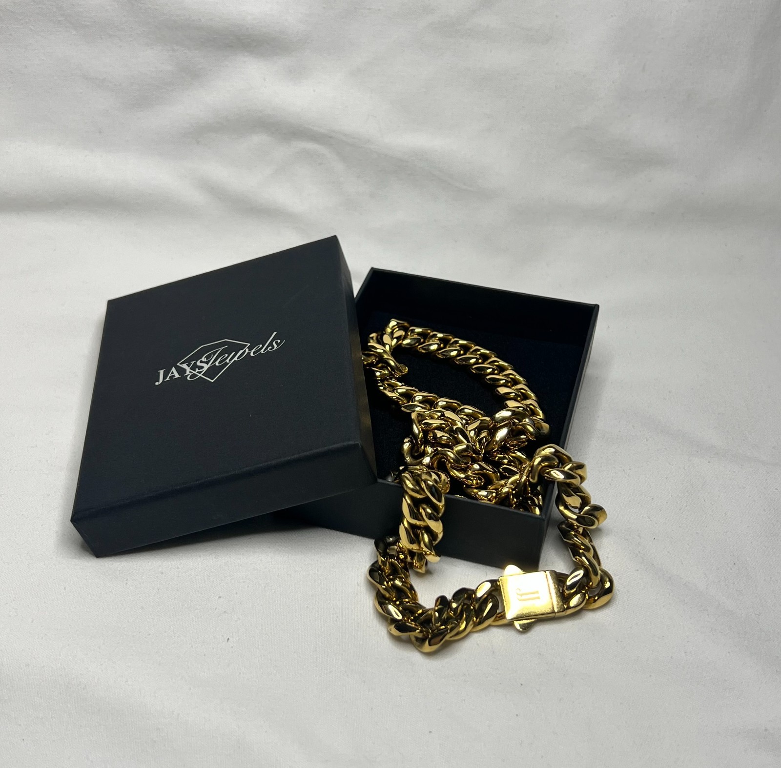 22″ / 10mm Necklace + 8″ / 7mm Bracelet – 18K YGF Cuban Chains – Matching Set