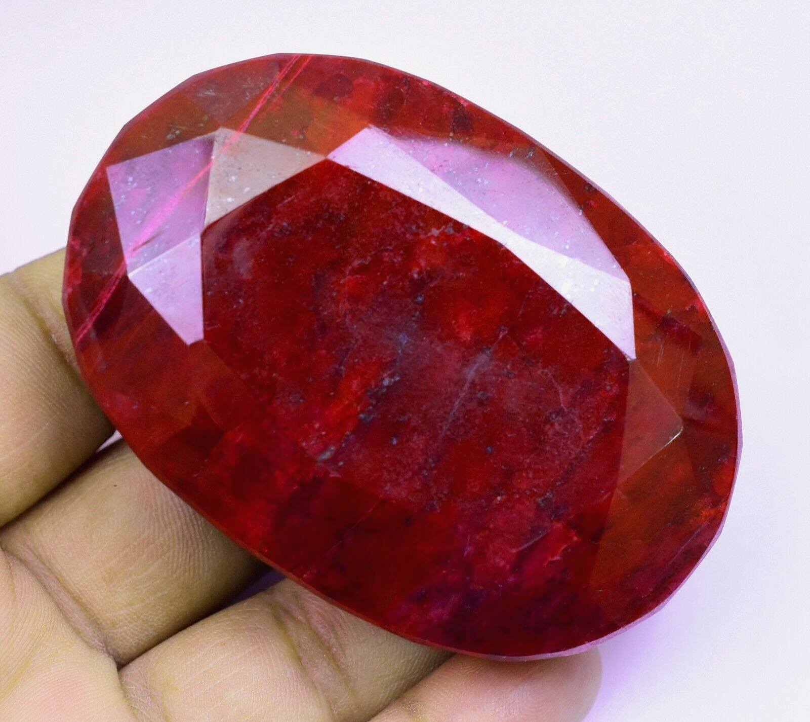 RARE 790.00 Ct Natural HUGE Red Ruby Museum Grade Certified Oval Loose Gemstone