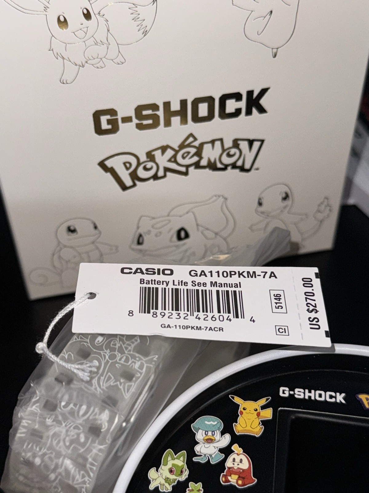 IN HAND – SHIPS NOW – Casio G-SHOCK x Pokémon 30th Anniversary GA110PKM-7A