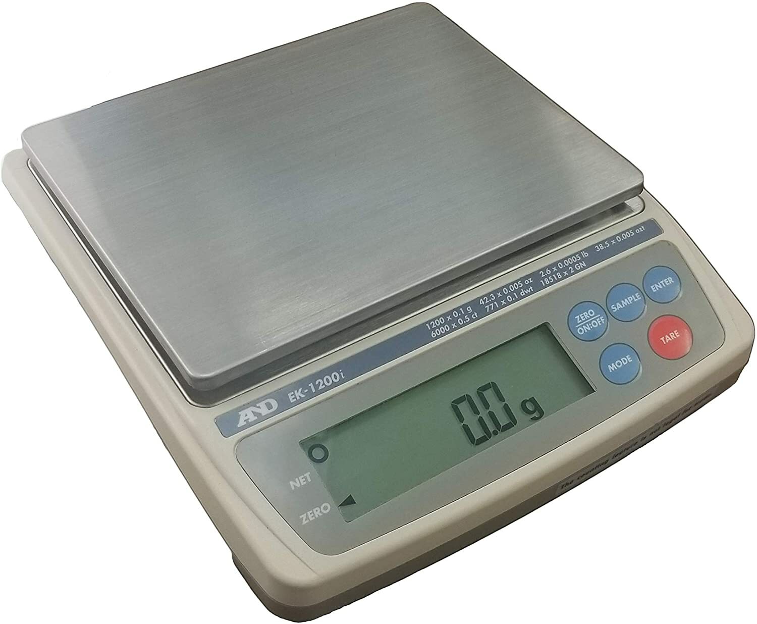 A&D Personal Scale EK-1200i Capacity: 1200g Minimum display: 0.1g-1200g