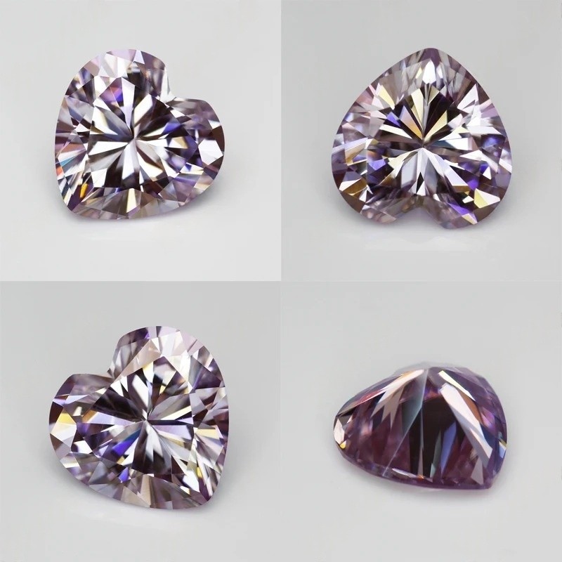 Wholesale Light Purple Multiple Shapes 0.5-3ct Moissanite Loose for Jewelry