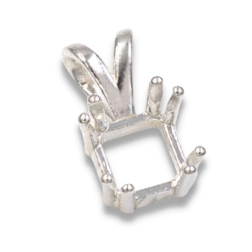 Square 8-Prong Pre-notched Pendant Mounting