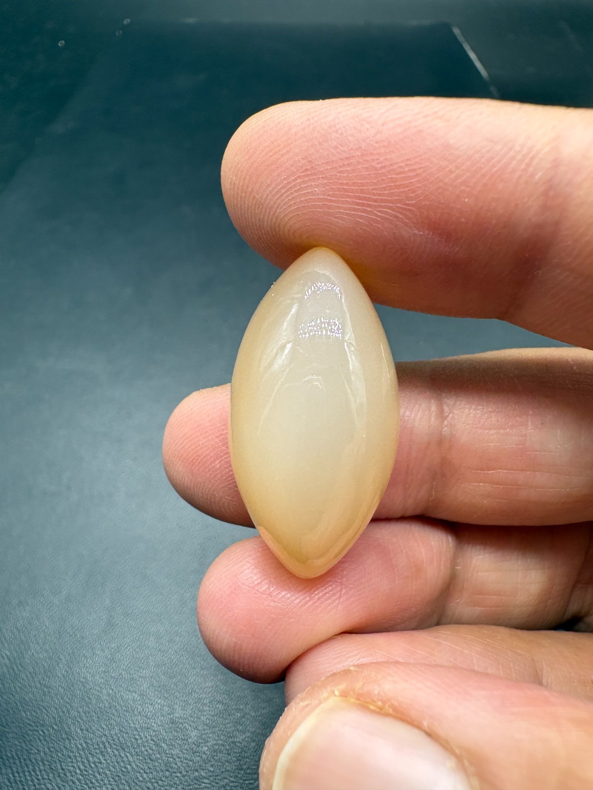 Natural Peach Moonstone Marquise Cabochon 30X15mm Loose Gemstone | 30.02 Carats