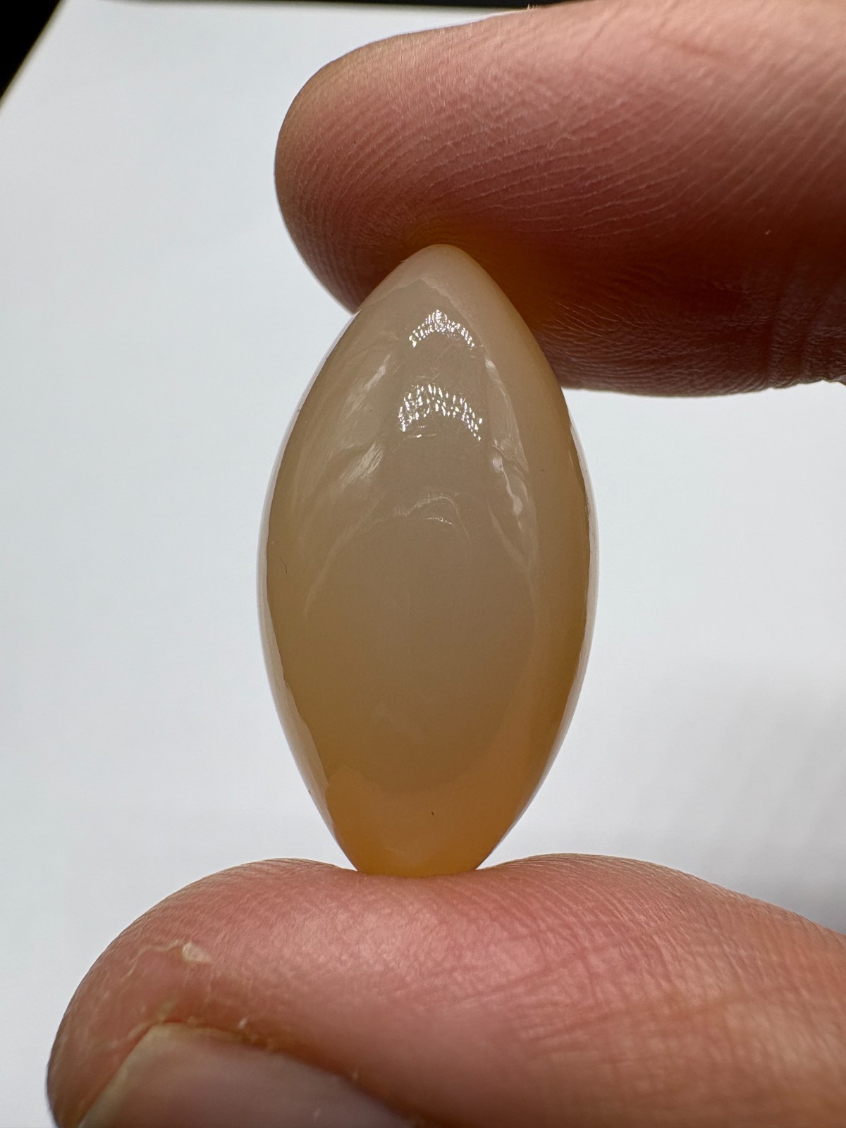 Natural Peach Moonstone Marquise Cabochon 30X15mm Loose Gemstone | 30.02 Carats