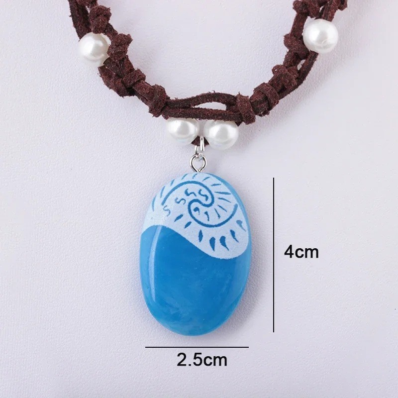 Disney Moana Necklace Lumious Magical Seashell Heart Girl Pendant Glow in Dark