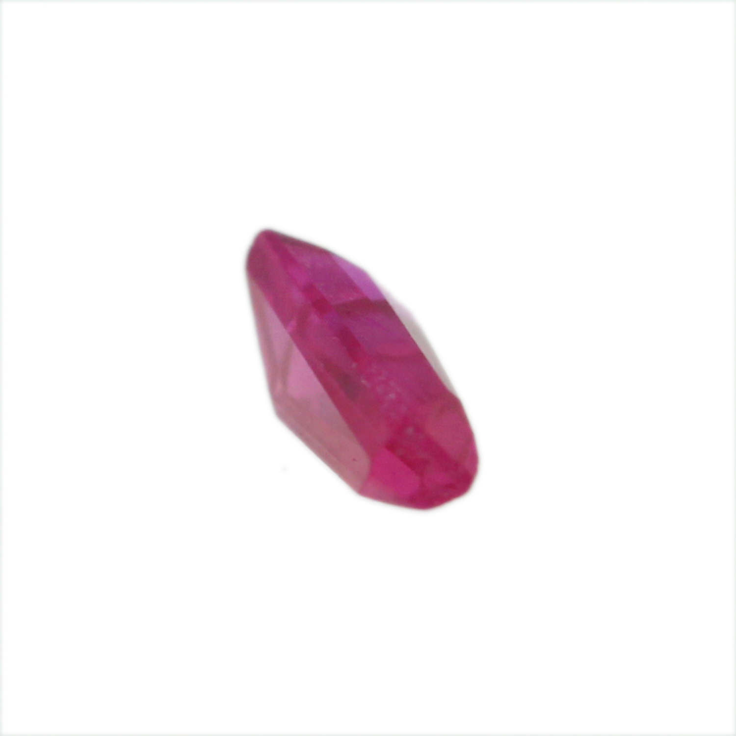 Loose Tapered Baguette Ruby CZ Stone Single Red Cubic Zirconia July Birthstone