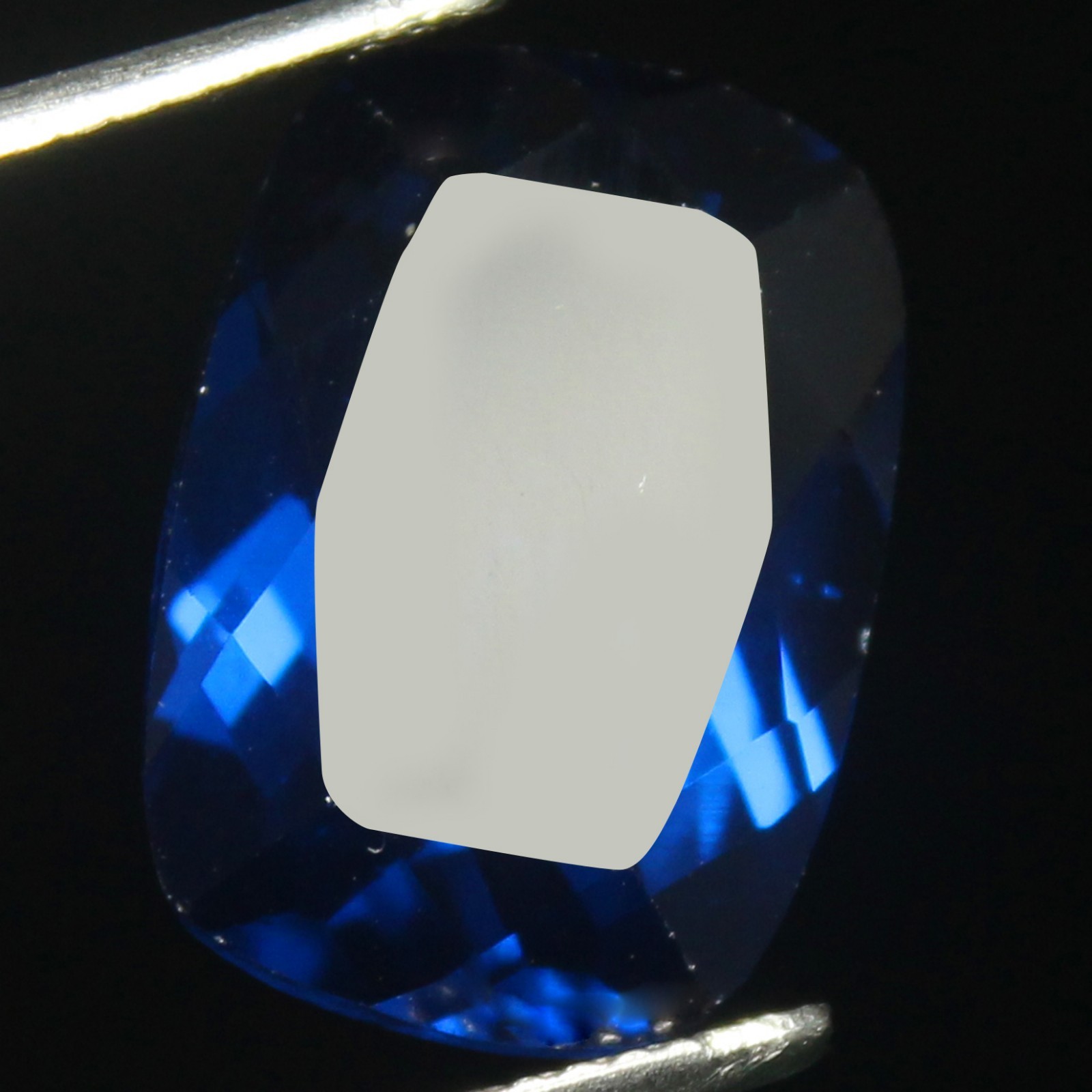 Natural 8.00 Ct Certified Ceylon Blue Sapphire 14×10 MM Cushion Loose Gemstone