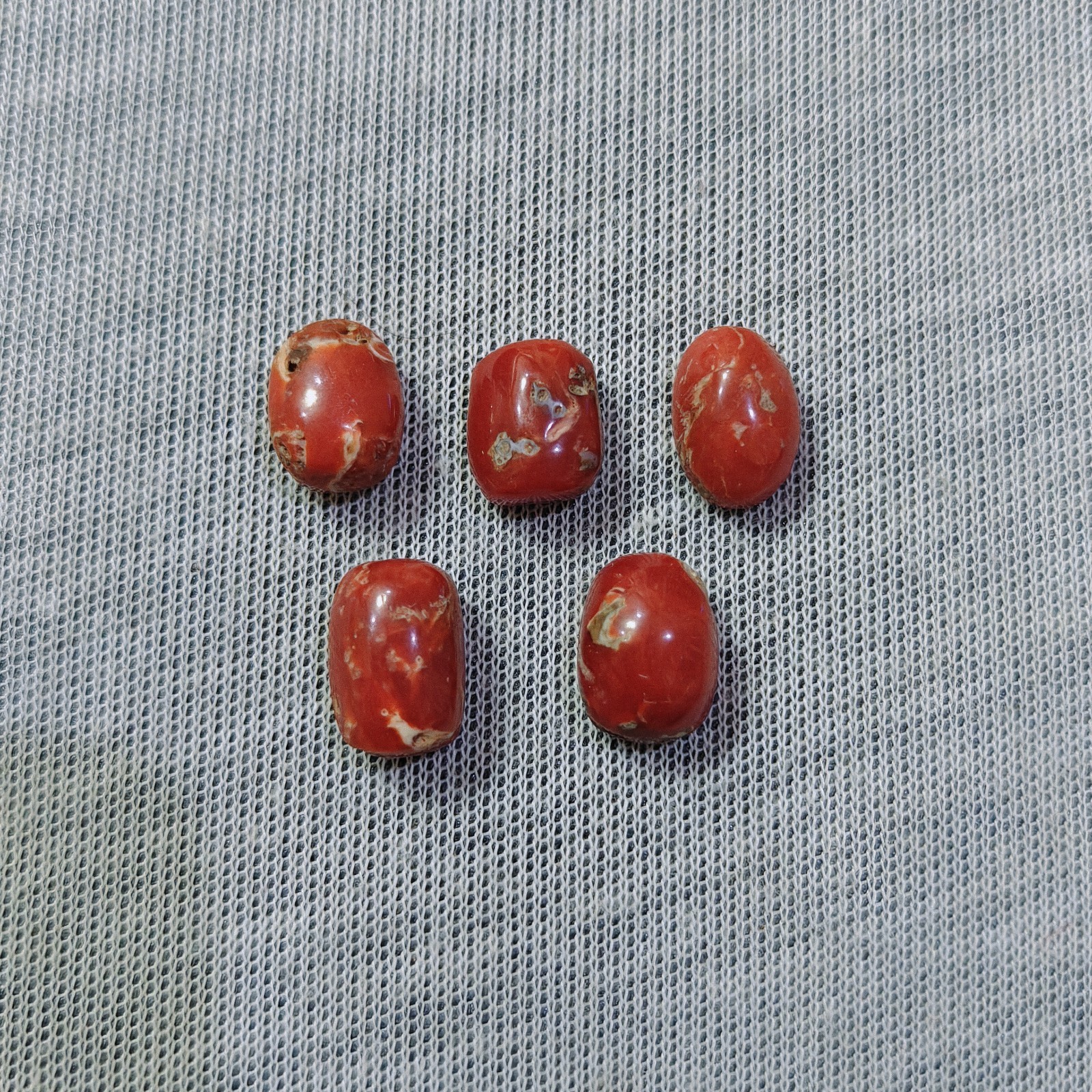 Natural Japanese Pink Coral Oxblood Oval Cabochon Loose Gemstone Jewelry Making