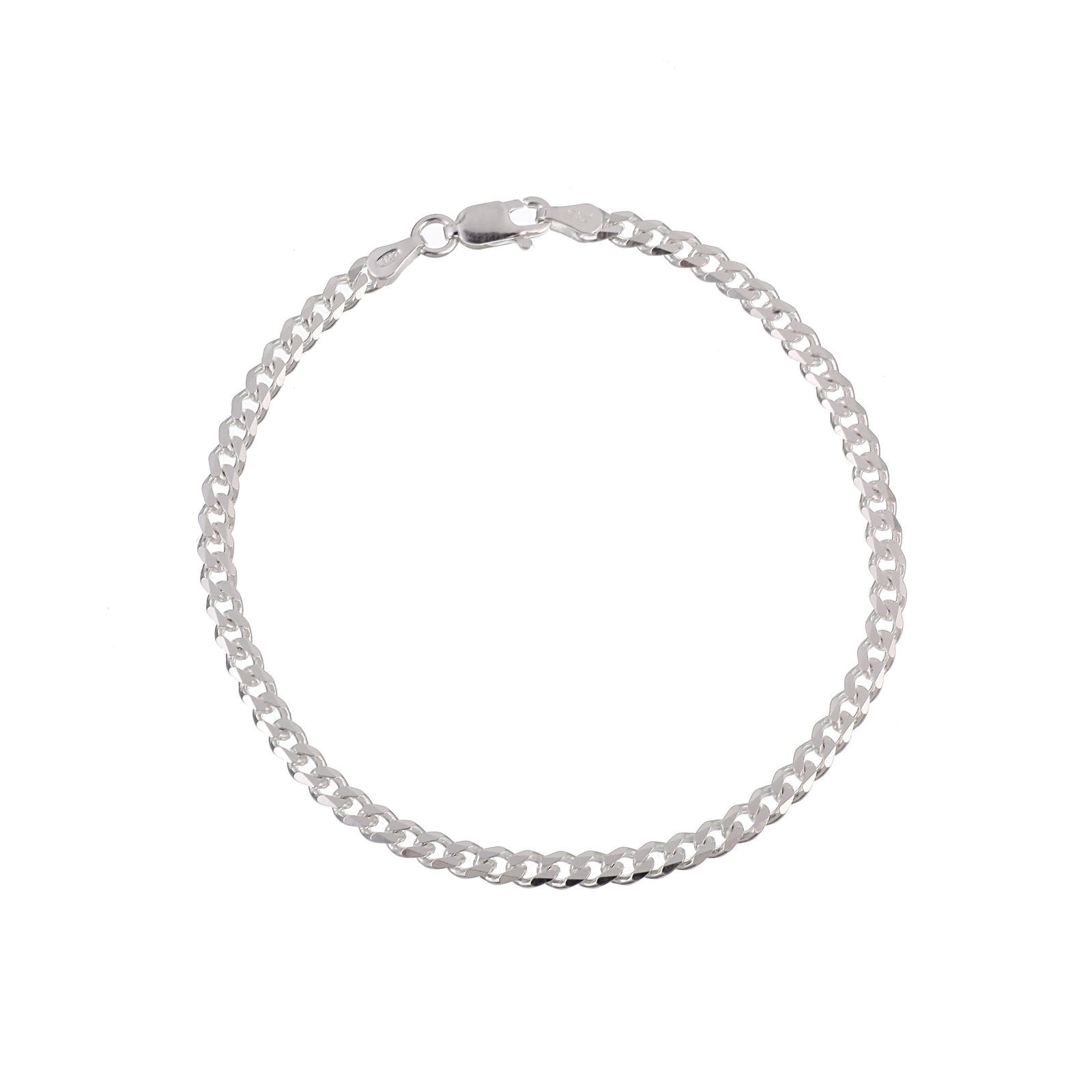 925 Real Sterling Silver Miami Cuban Link Chain Bracelet (all widths / lengths)