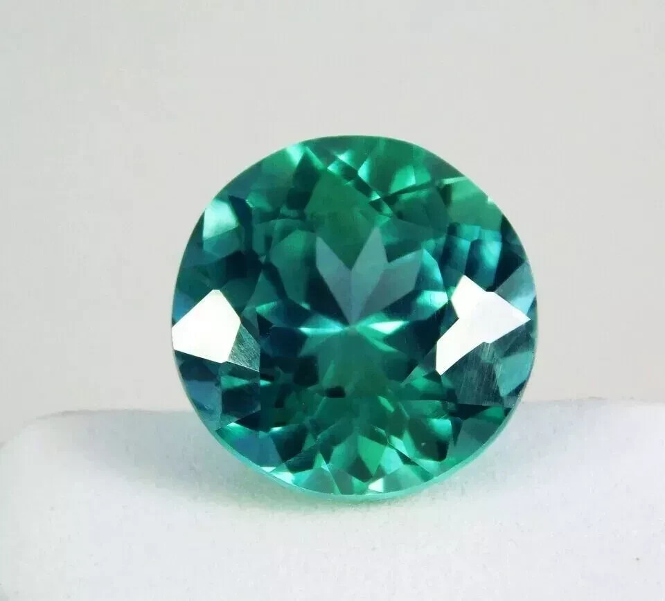 5 Ct+ Natural Montana Blue Green Sapphire Round Cut Loose Gemstone Certified