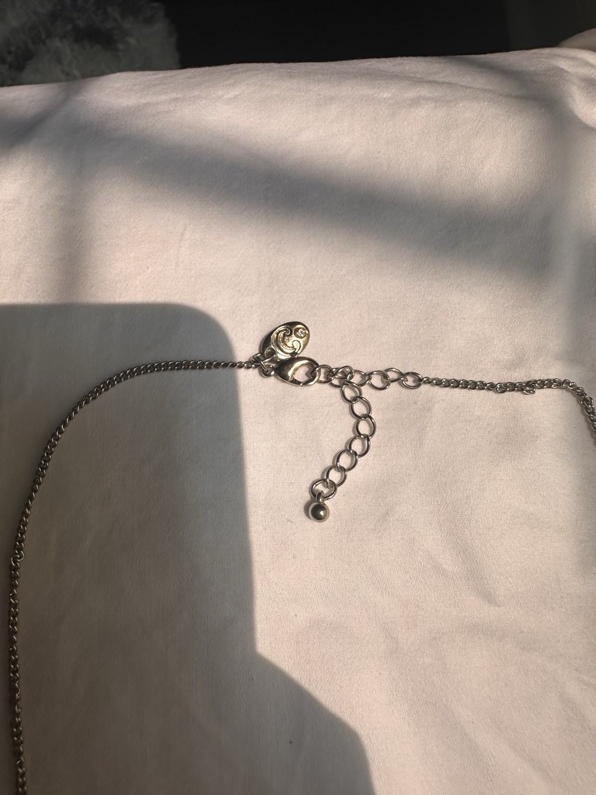 Silver & Gold Red Asymmetrical Pendant Statement Cable Chain Necklace Lobster