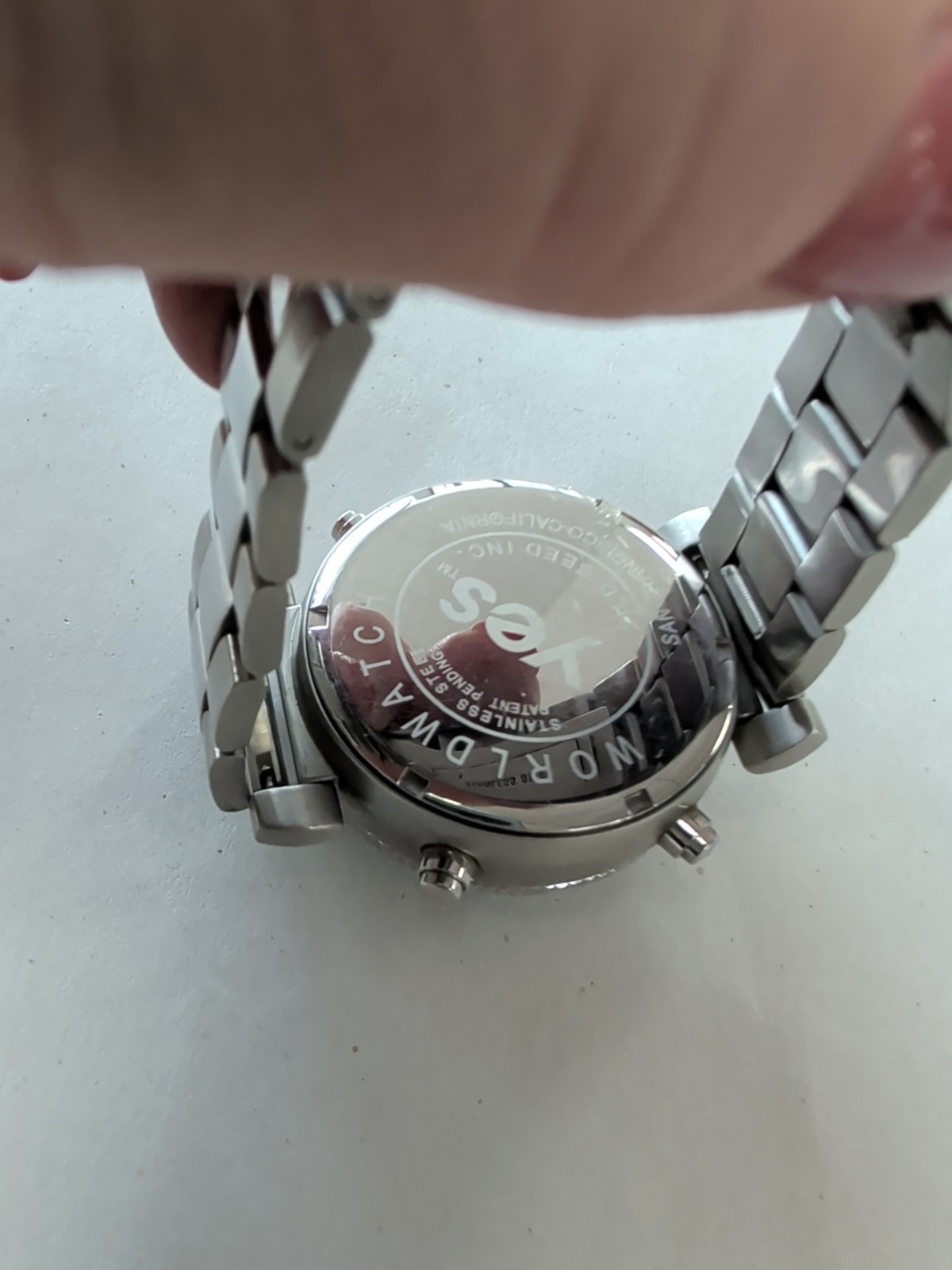 Mens YES Watch Chronograph Stainless Steel