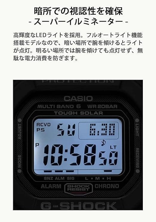 CASIO G-SHOCK GW-5000U-1JF GW-5000 Solar Radio Digital Men Watch in JAPAN