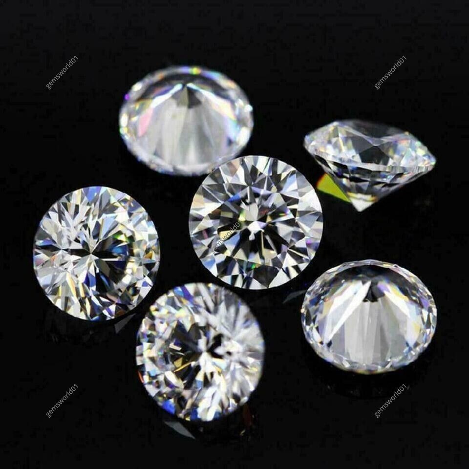1.5 mm CVD Diamond DEF Color CVD/HPHT Lab Grown Loose Gemstones 100 PCS LOT