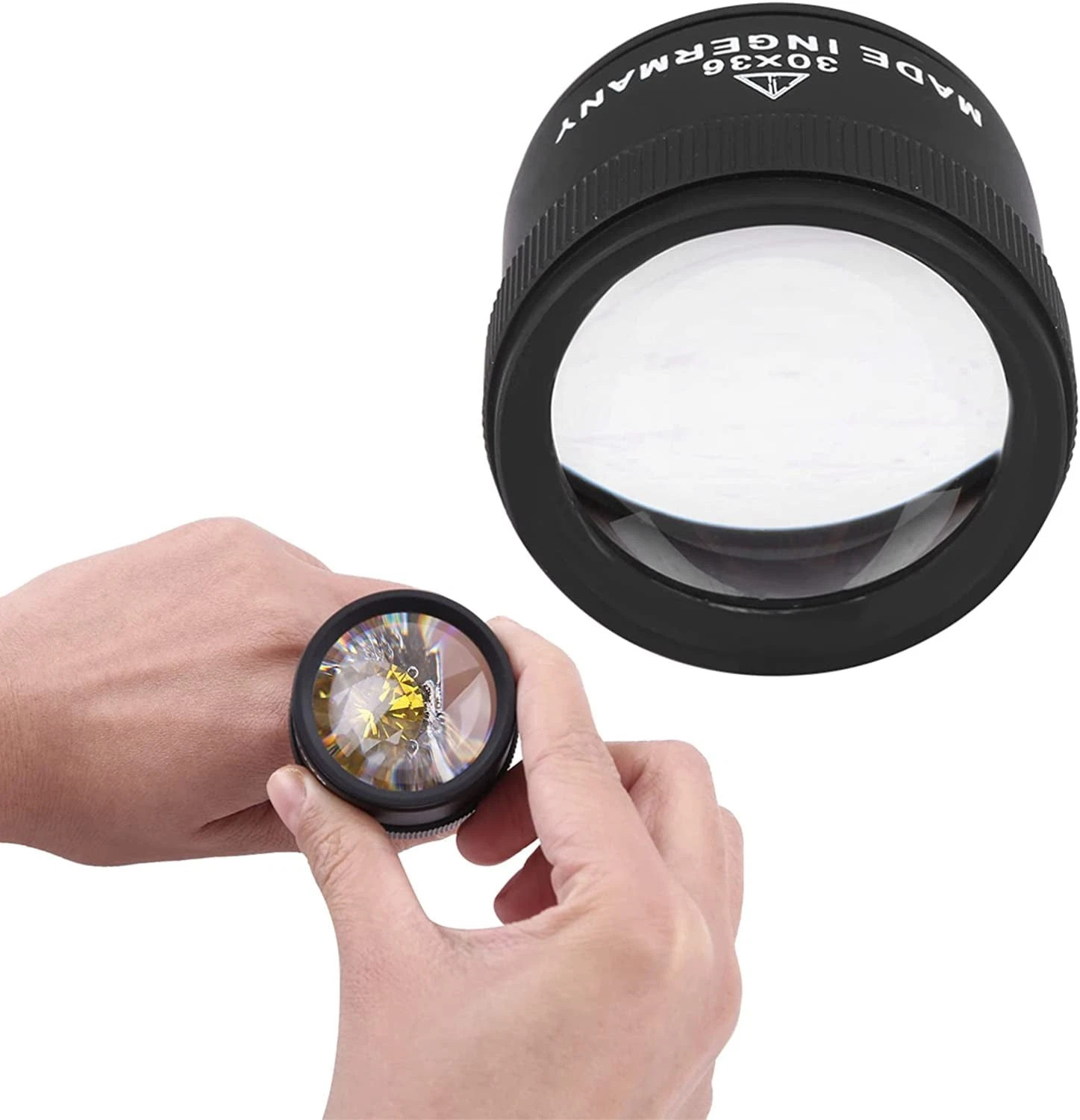 Jewelers Loupe Magnifier Jewelry Eye Loop Pocket Magnifying Glass Tool 30X