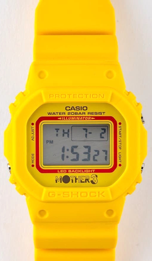 CASIO G-SHOCK x MOTHER 3 DW-5600 20th Anniversary Yellow Japan Exclusive NEW b