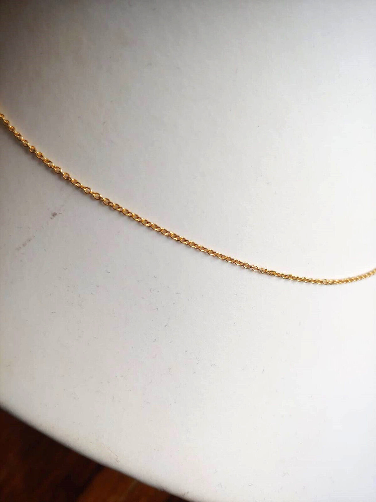 9ct Yellow Gold Trace Chain 1.2 Grams 16 Inch / 40cm NEW