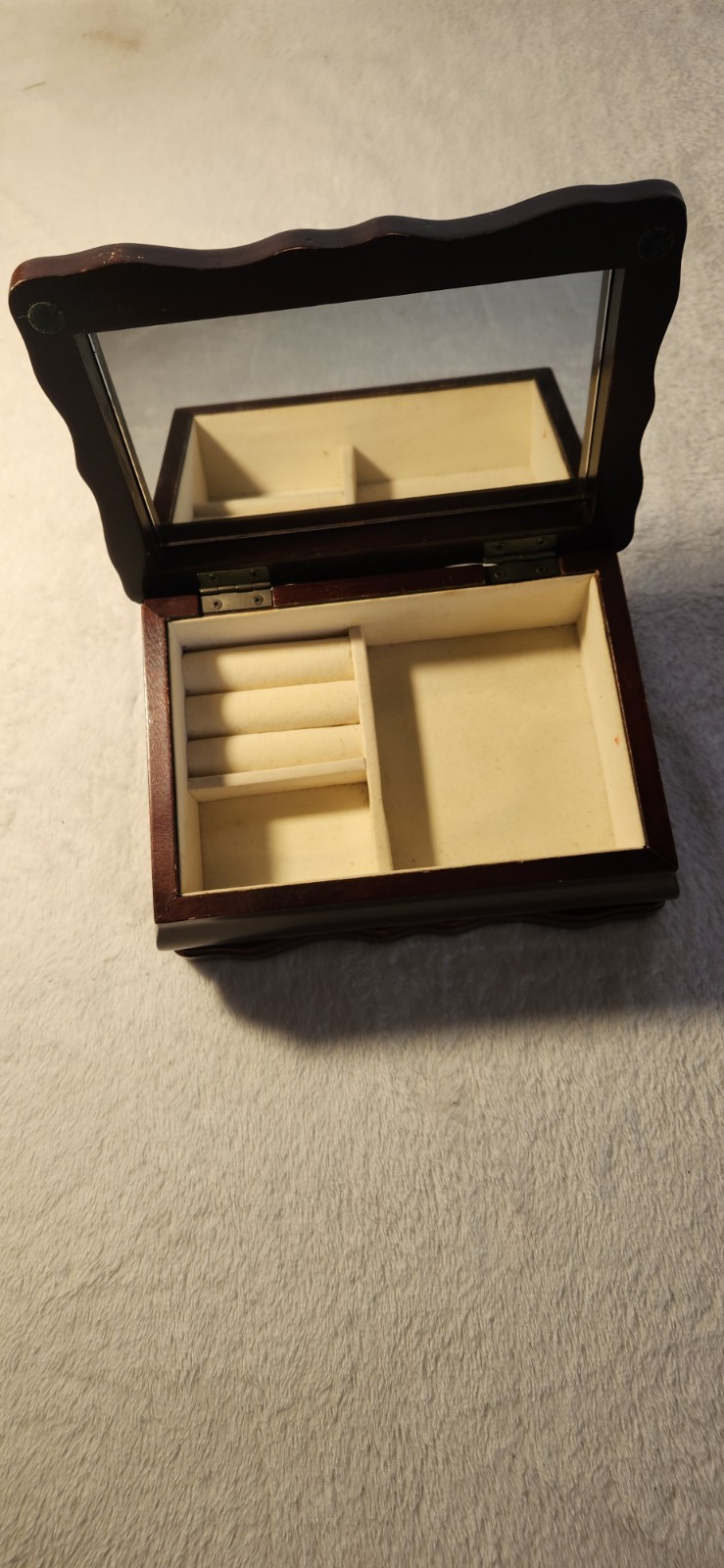 Small Jewelry Box With Mirror For Rings, Necklaces, Bracelets, Or Hairpins