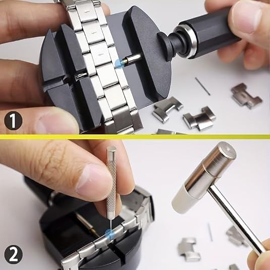 Watch Link Removal Kit, Watch Band Sizing Tool for Watch Strap Adjustment, Watch