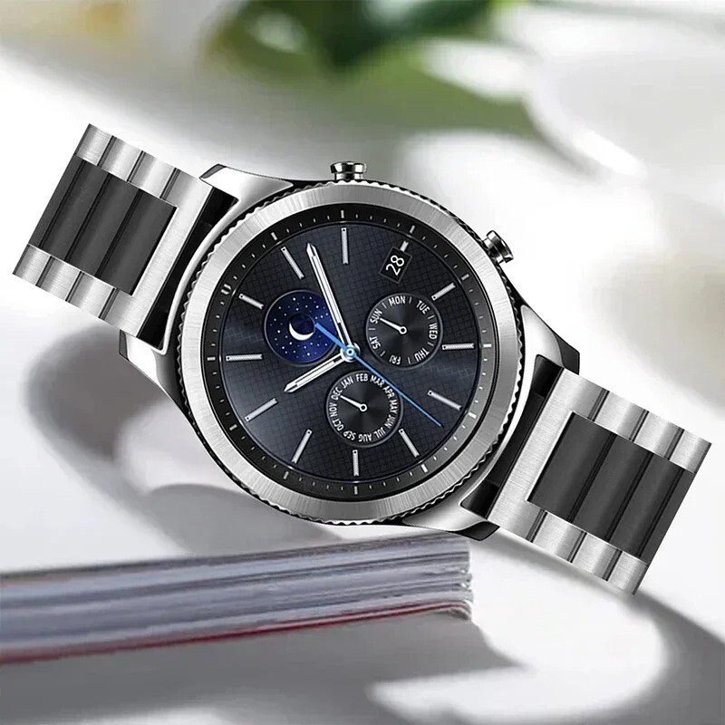 18/20/22mm Metal Watch Band Strap Replacement Stainless Steel Wrist Bracelet