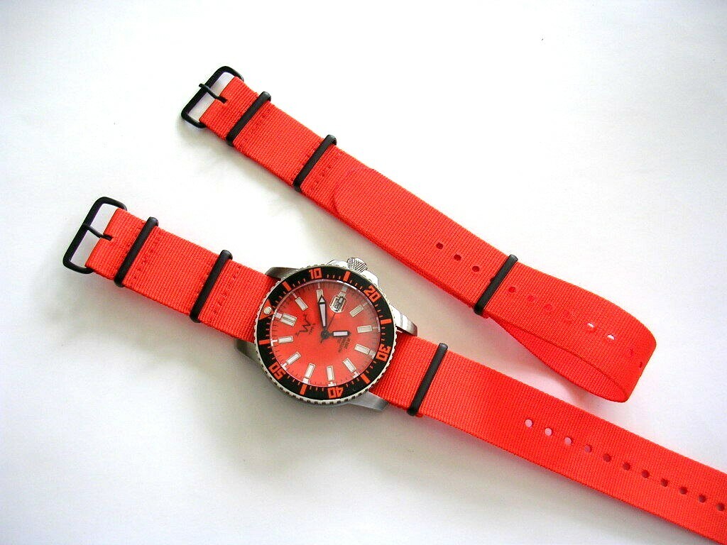 NATO G10 PVD nylon Military Army Diver watchband RAF strap Bond stitch IW SUISSE