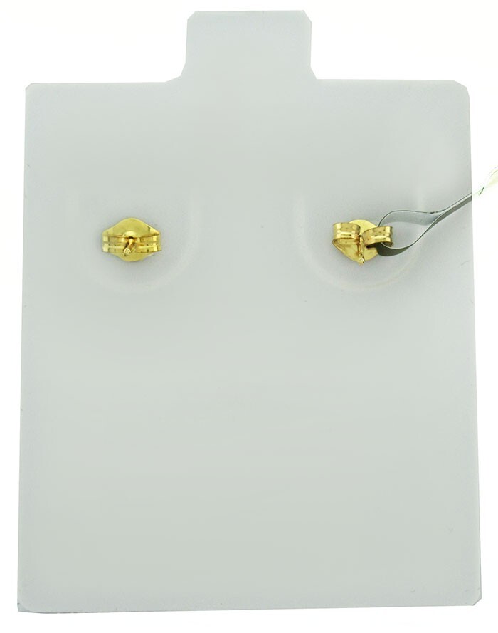 LAB CREATED 1.18 Cts TANZANITES & GENUINE DIAMONDS EARRINGS 10K GOLD – NWT