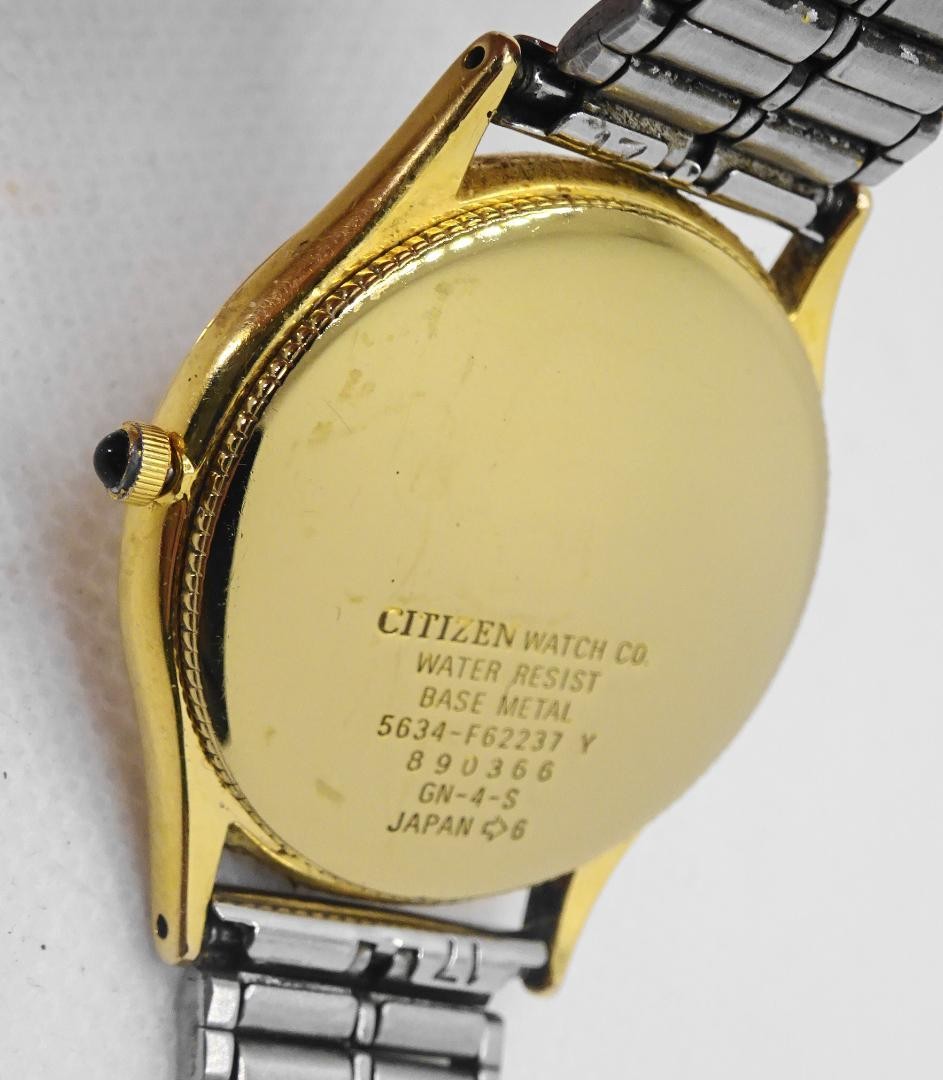 Working CITIZEN 1980s 5634-F62237 Quartz Wristwatch S175