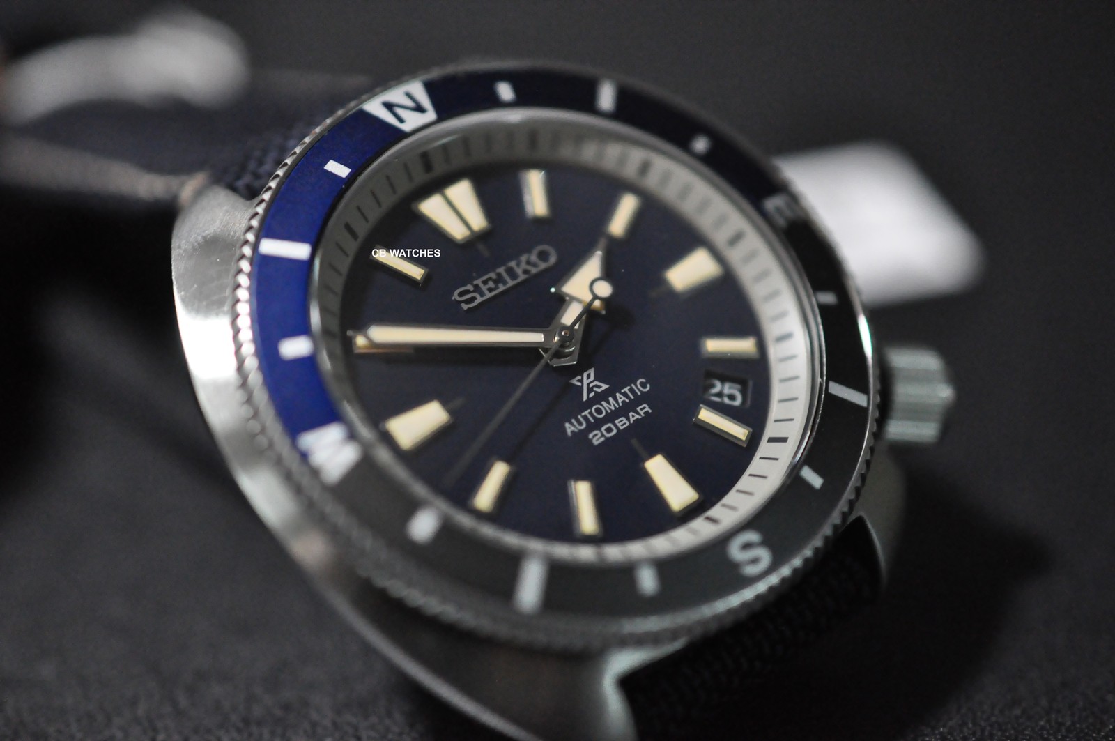 SEIKO PROSPEX SRPG15K1 SRPG15 “LAND TORTOISE” BLUE AUTOMATIC WATCH