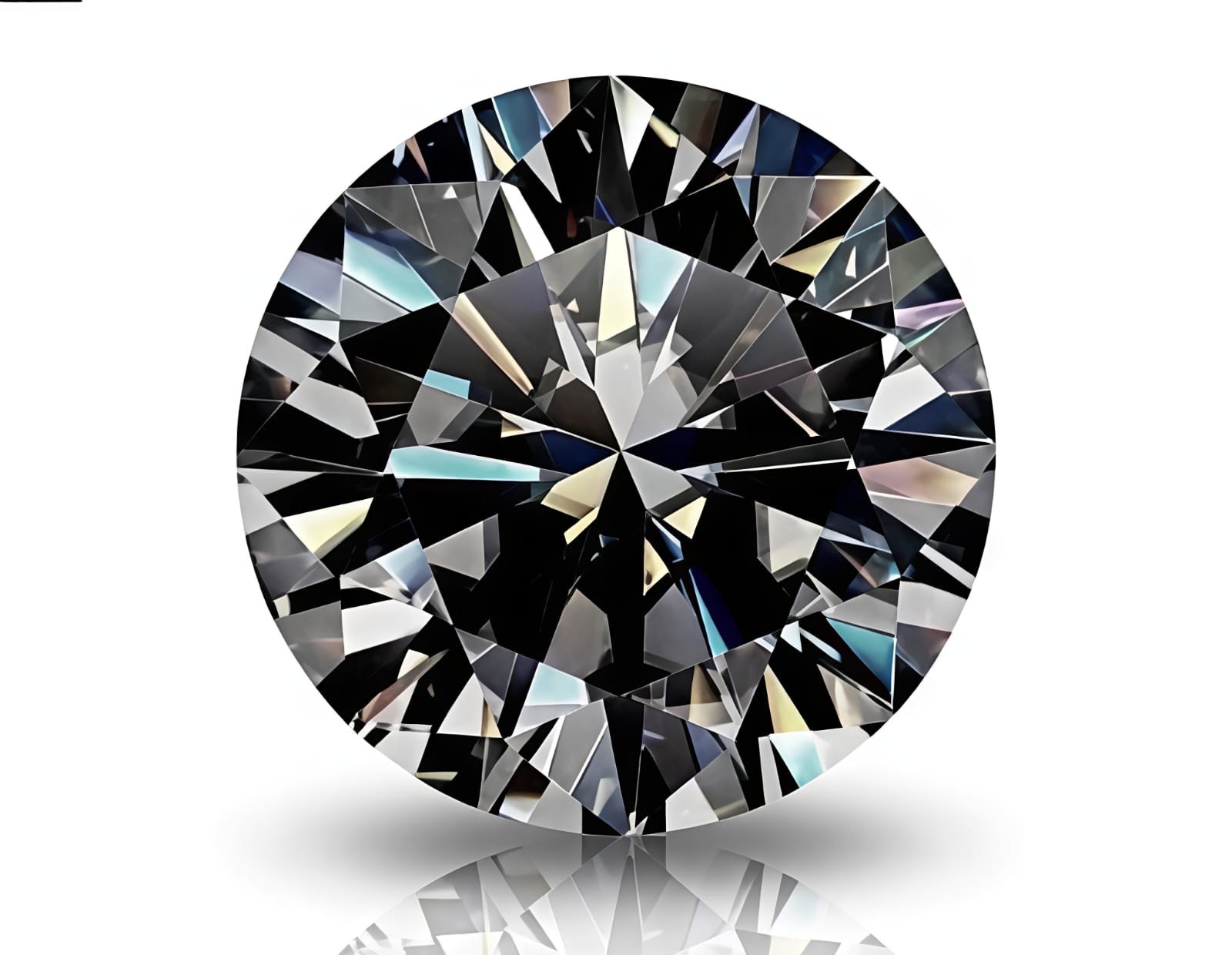 2Ct Pair Round Cut Fancy Black Color VVS1 Diamond Premium Quality gemstone 2 Pc