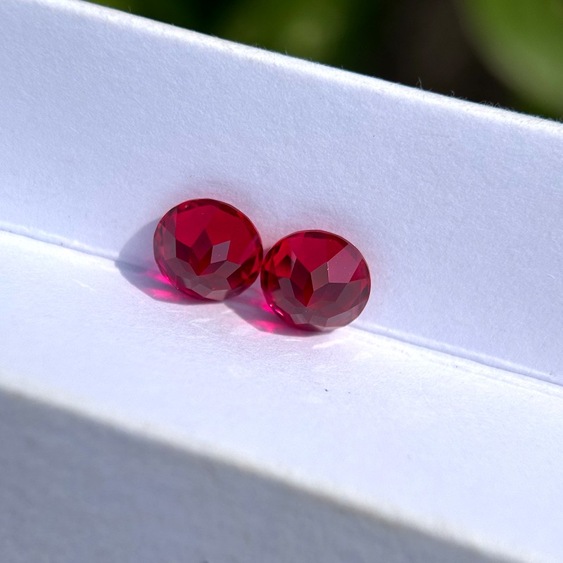 Pigeon Blood Red Lab Grown Ruby Loose Stones AGL Certificate for Jewelry Making