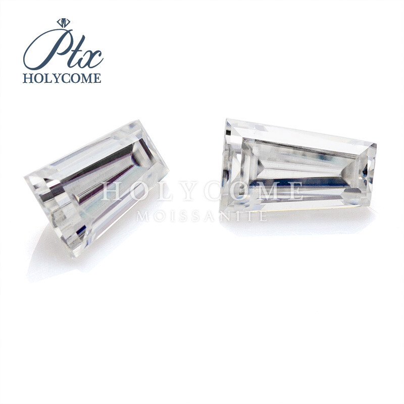 Trapezoid Shape White D Color VVS1 Clarity Loose Moissanite Stone Excellent Cut
