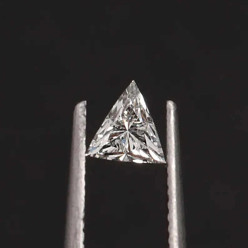 CERTIFIED 1.05 Ct Earth-Mined Natural Diamond traingle cut LOOSE VVS1/ 6 mm