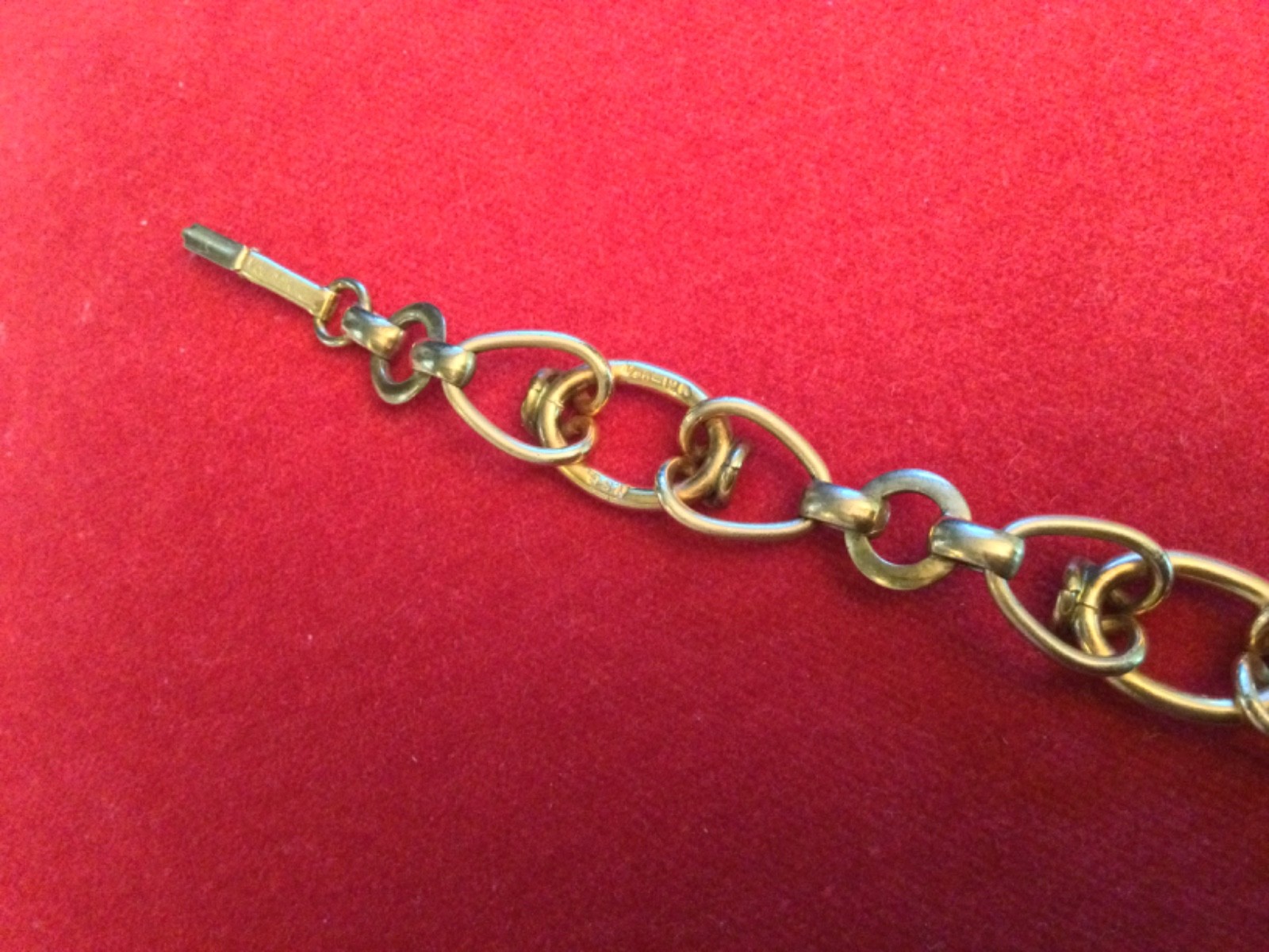Vintage Mid Century 1/20 12K GF Interlocking Circle Link Chain Bracelet HSB