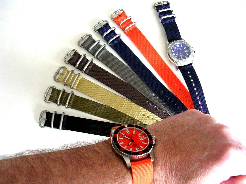 1pc NATO® strap UTC SS Ballistic Nylon MoD RAF G10 watch band Bond IW SUISSE USA