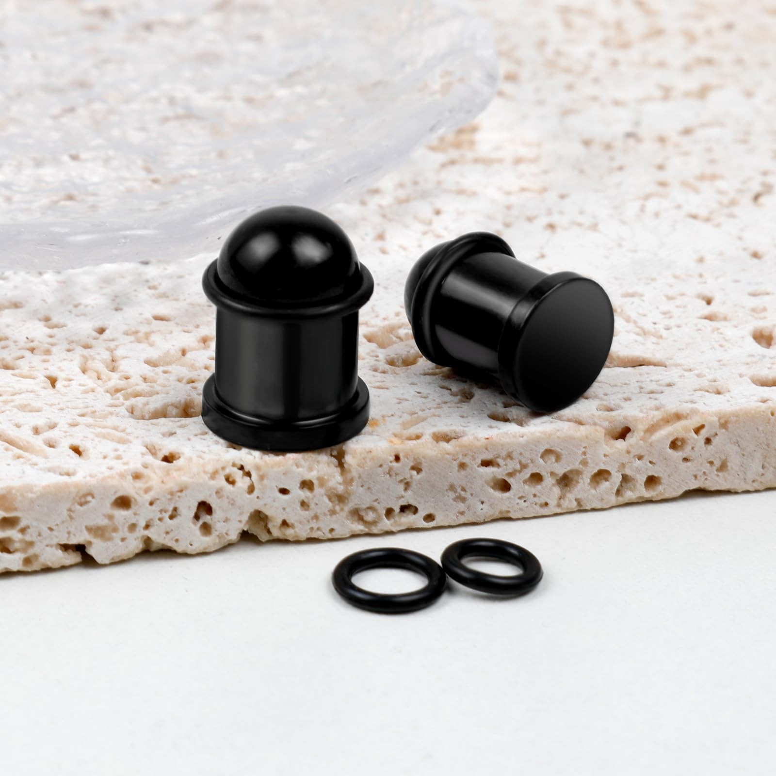 12-26Pcs Ear Stretching Kit 1-12mm Plugs & O-Rings, Stainless Steel Expander, Af