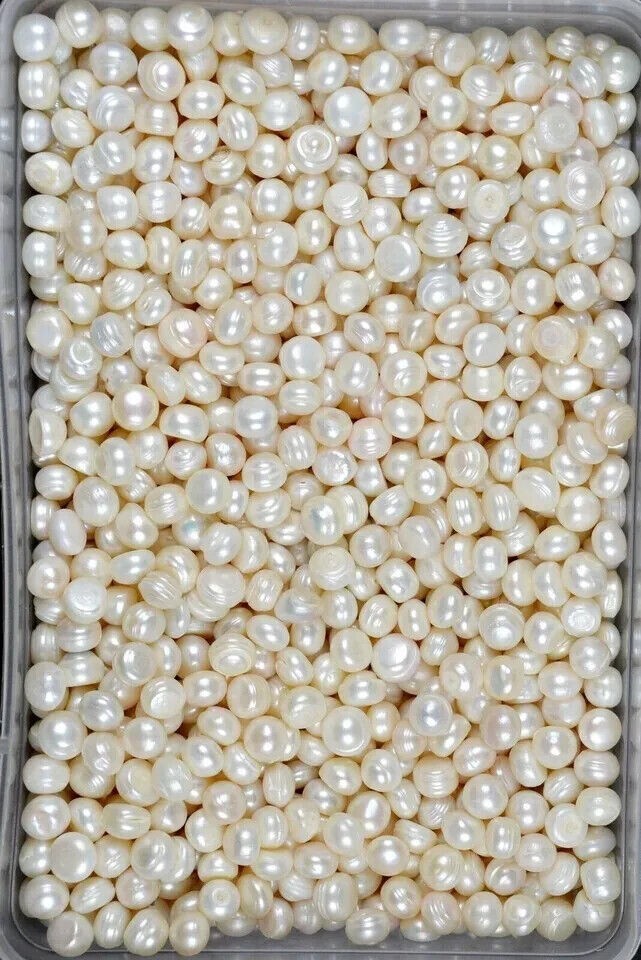 1000 Ct./ Australian White Pearl Loose Gemstone Lot Natural Round Cut Certified