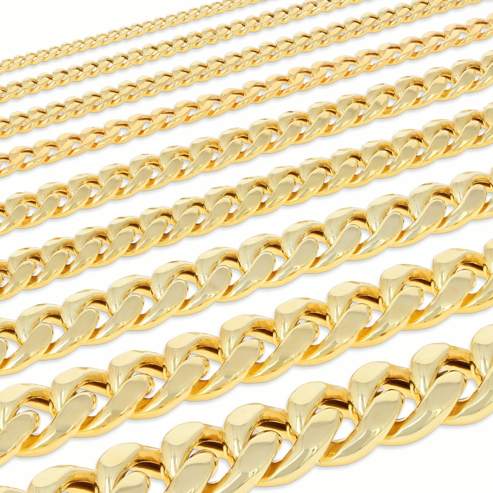 14K Yellow Gold 3mm-12.5mm Miami Cuban Link Chain Bracelet Mens Women 7″ 8″ 9″