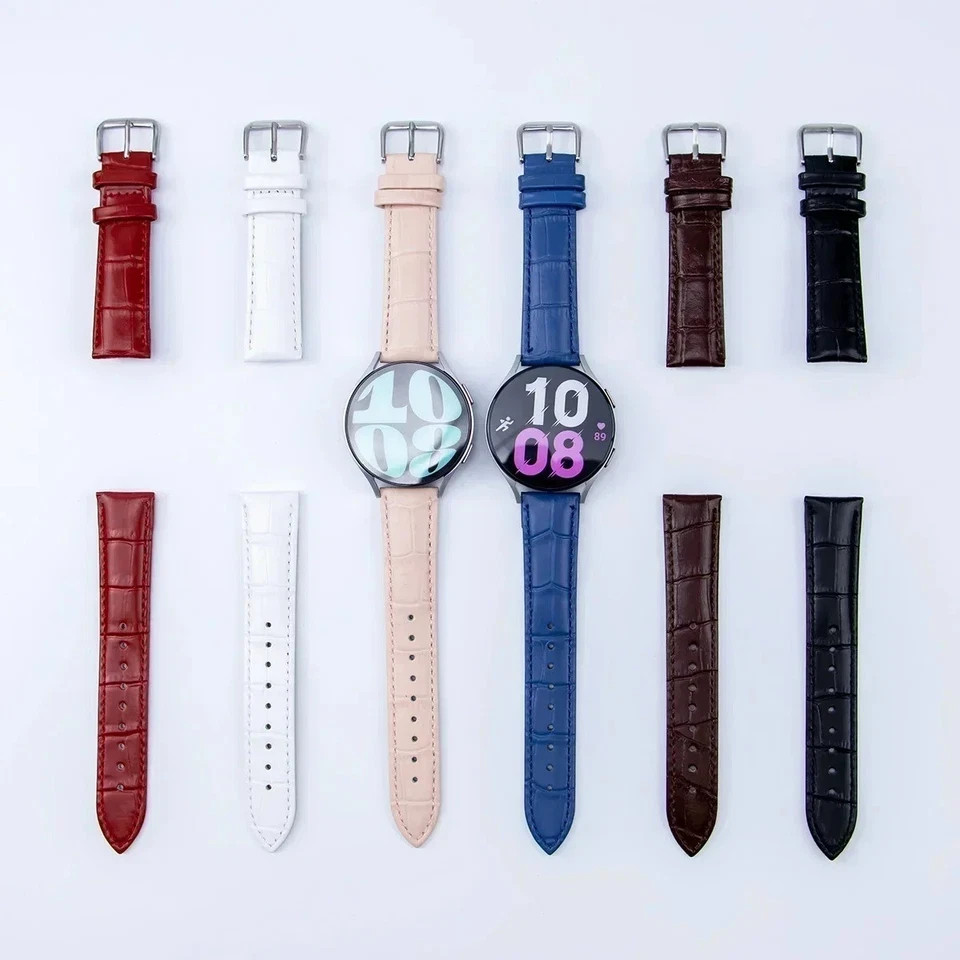 Genuine Leather Mens Watch Strap Band Brown Black 12mm 14mm 16mm 18mm 20mm 22mm