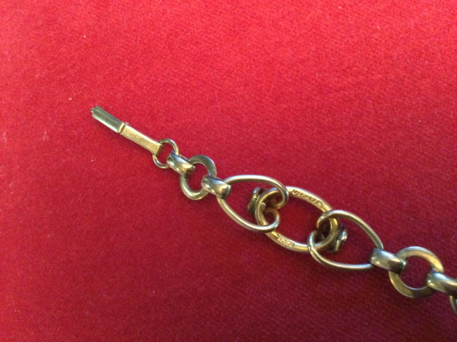 Vintage Mid Century 1/20 12K GF Interlocking Circle Link Chain Bracelet HSB