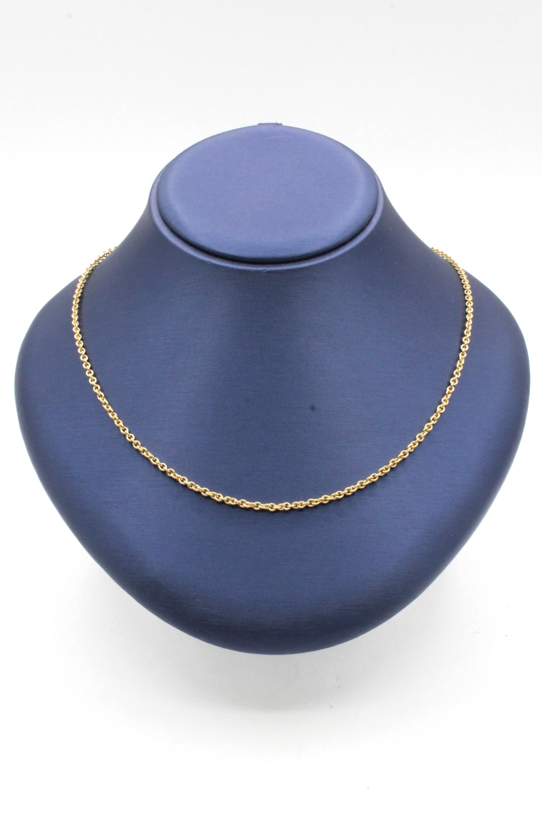 Tiffany & Co. Rolo Link Chain 3mm 24″ 18K Gold