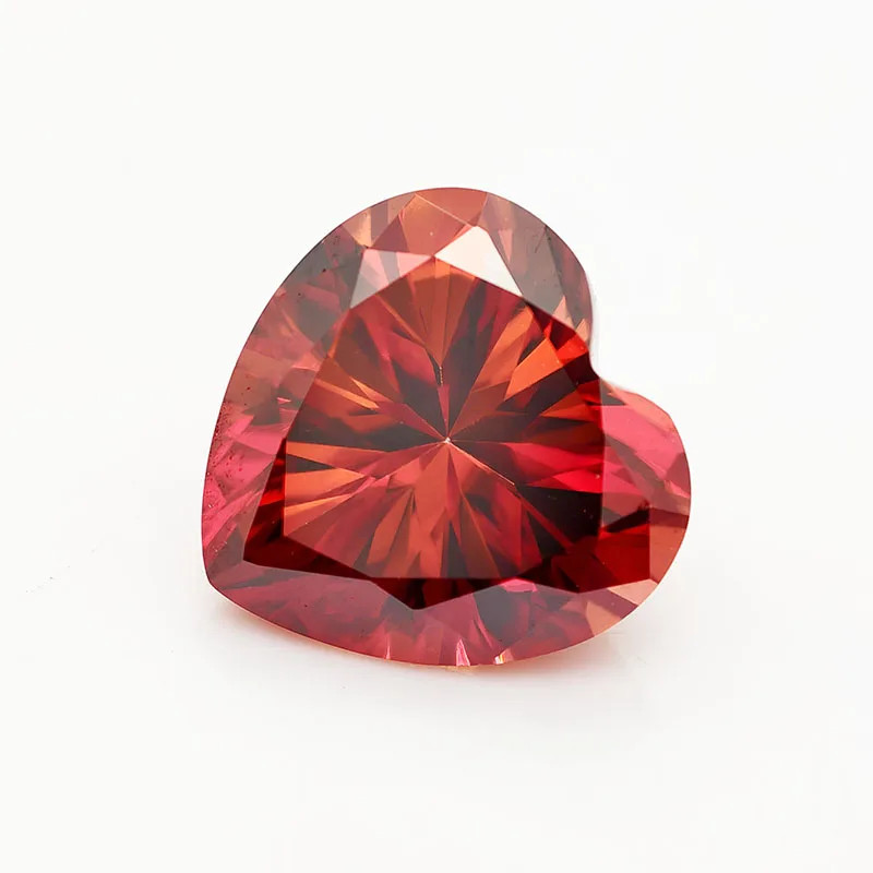 Garnet Color Multi-shape 0.5-3ct Moissanite Stones GRA VVS1 for Jewelry Making