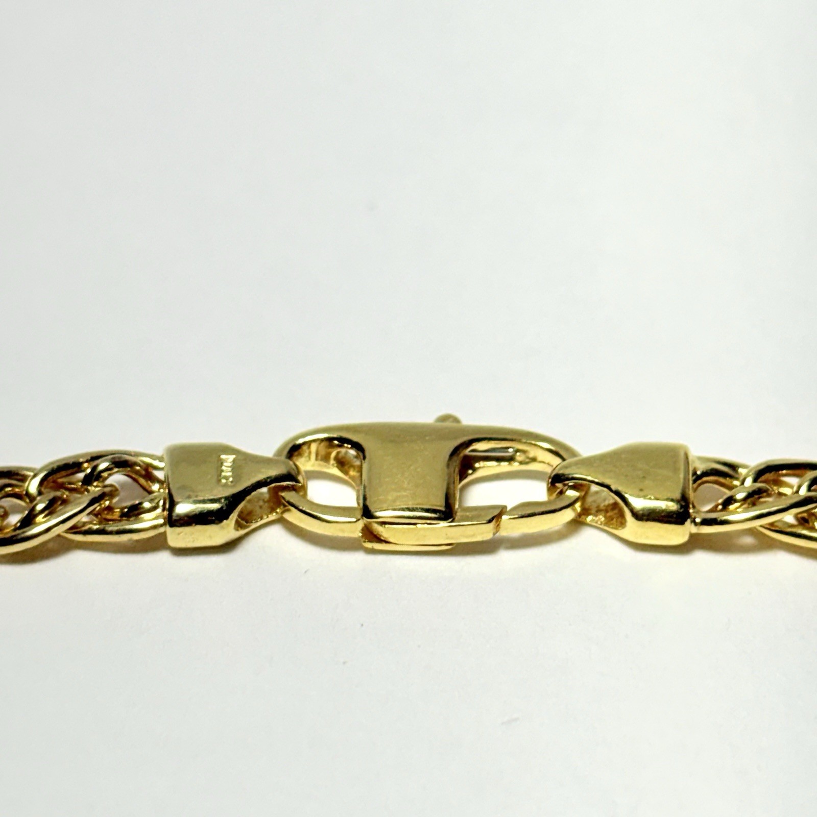 Italy 14K Yellow Gold Nonna Double Curb Link 4.5mm 28″ Chain Necklace 13.6g