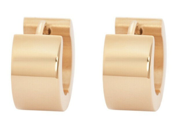 Edforce Stainless Steel Small Hoop Huggie Earrings For Men Women