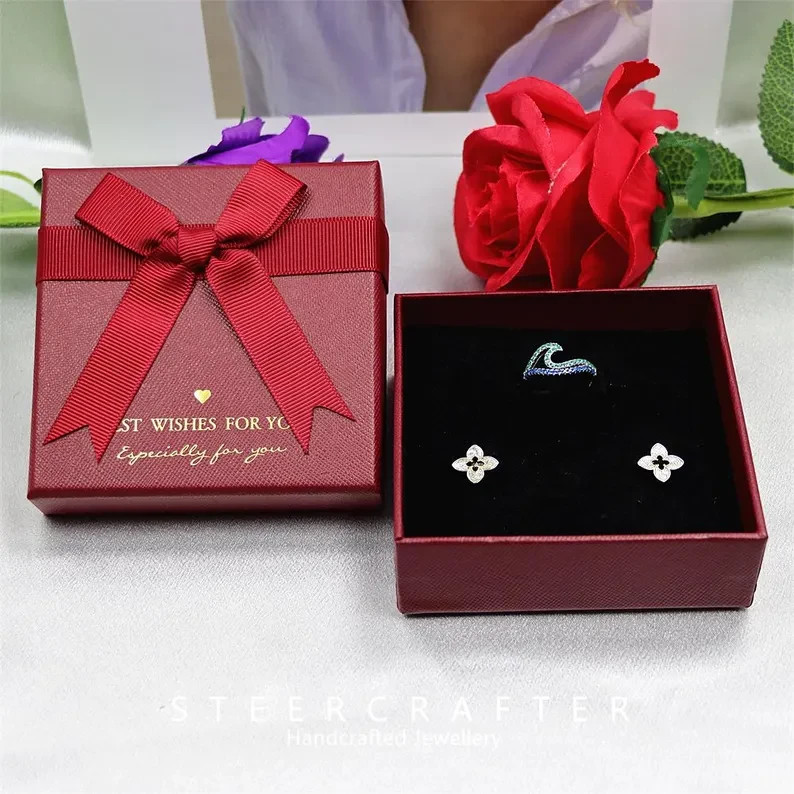 persimmon enamel zircon stud earrings, s925 silver needle,gift for her